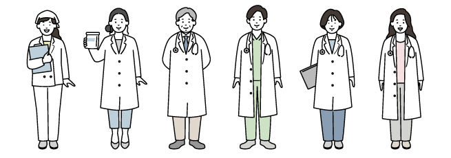 イラスト医者たち